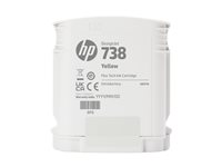 HP 738 - 130 ml - gul - original - DesignJet - bläckpatron - för DesignJet T950 498N7A