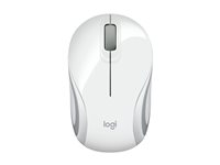 Logitech M187 - Mus - optisk - trådlös - 2.4 GHz - trådlös USB-mottagare - vit 910-002735