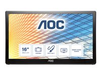 AOC E1659FWU - myConnect Series - LED-skärm - 15.6" E1659FWU