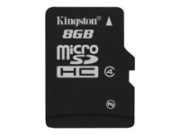 Kingston - Flash-minneskort - 8 GB - Class 4 - microSDHC SDC4/8GBSP