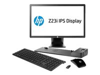 HP UltraSlim Docking Station 2013 - Dockningsstation - VGA, 2 x DP - 65 Watt - med HP C6010 Wireless Desktop, HP Z Display Z23i BD9Y32AA2