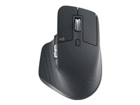 Logitech Master Series MX Master 3S for Business - Mus - ergonomisk - högerhänt - optisk - 7 knappar - trådlös - Bluetooth - Logitech Logi Bolt USB-mottagare - grafit 910-006582