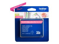 Brother TZe-MQP35 - Standardlim - vit på bärrosa - Rulle (1,2 cm x 5 m) 1 kassett(er) bandlaminat - för Brother PT-D210, D600, H110; P-Touch PT-1010, D200, D450, D800, E550, H110, P750, P900 TZEMQP35