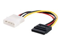 C2G Serial ATA (SATA) Power Adapter Cable - Strömadapter - 4 pin intern effekt (hane) till SATA-ström (hane) - 15 cm - flera färger 81853