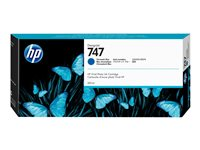 HP 747 - 300 ml - kromatisk blå - original - DesignJet - bläckpatron - för DesignJet Z9+ PostScript, Z9+dr, Z9+dr PostScript P2V85A