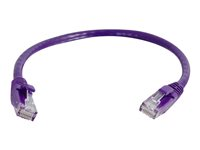 C2G Cat6 Booted Unshielded (UTP) Network Patch Cable - Patch-kabel - RJ-45 (hane) till RJ-45 (hane) - 3 m - UTP - CAT 6 - formpressad, hakfri, tvinnad - lila 83634