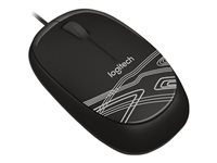 Logitech M105 - Mus - optisk - kabelansluten - USB - svart 910-002943