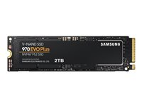 Samsung 970 EVO Plus MZ-V7S2T0BW - SSD - krypterat - 2 TB - inbyggd - M.2 2280 - PCIe 3.0 x4 (NVMe) - buffert: 2 GB - 256 bitars AES - TCG Opal Encryption 2.0 MZ-V7S2T0BW