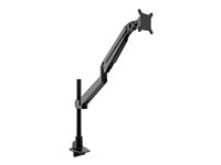 Multibrackets M - Monteringssats (vridbar arm, bordsfäste) - gaslyft - för LCD-display - VESA, ett grundstag - aluminium - svart - skärmstorlek: 15"-34" 7350105214271