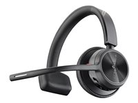 Poly Voyager 4310 - Headset - på örat - Bluetooth - trådlös, kabelansluten - USB-A, USB-A via Bluetooth-adapter - svart - Certifierad för Microsoft-teams 77Y91AA