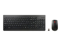 Lenovo Essential Wireless Combo - Sats med tangentbord och mus - trådlös - 2.4 GHz - USA med eurosymbol 4X30M39497