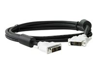 HP DVI to DVI Cable - DVI-kabel - enkel länk - DVI-D (hane) till DVI-D (hane) - 2 m DC198A