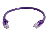 C2G Cat6 550MHz Snagless Patch Cable - Patch-kabel - RJ-45 (hane) till RJ-45 (hane) - 15 m - CAT 6 - formpressad, hakfri, tvinnad - lila 83638