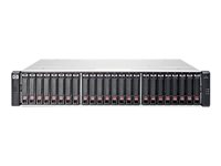 HPE Modular Smart Array 2040 SAS Dual Controller SFF Bundle - Hårddiskarray - 3.6 TB - 24 fack ( SAS-2 ) - 6 x 600 GB - SAS 12Gb/s (extern) - kan monteras i rack - 2U - Top Value Lite E7W36A