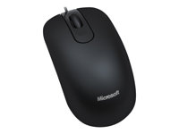 Microsoft Optical Mouse 200 - Mus - höger- och vänsterhänta - optisk - 3 knappar - kabelansluten - USB - svart JUD-00007