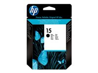 HP 15 - 14 ml - svart - original - bläckpatron - för Deskjet 38XX; Fax 1230; Officejet 5110, 720, 72XX, v30, v40; psc 500, 720, 750, 920, 950 C6615NE