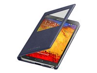 Samsung S View EF-CN900B - Vikbart fodral för mobiltelefon - indigoblå - för Galaxy Note 3 EF-CN900BVEGWW