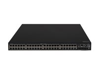 HPE FlexNetwork 5140 48G PoE+ 4SFP+ EI - Switch - L3 - smart - 48 x 10/100/1000 (PoE+) + 4 x 10 Gigabit Ethernet / 1 Gigabit Ethernet SFP+ - rackmonterbar - PoE+ (370 W) JL824A