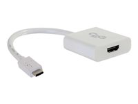 C2G USB 3.1 USB C to HDMI Audio/Video Adapter - USB Type C to HDMI White - Extern videoadapter - USB 3.1 - HDMI - vit 80516