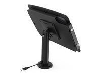 Compulocks Surface Pro 8-10 Space Enclosure Tilting Stand 4" Black - Monteringssats (hölje, stångställ) - för surfplatta - låsbar - höggradig aluminium - svart - skärmstorlek: 13" - monterbar på ytor - för Microsoft Surface Pro 8, Pro 9 TCDP04580SPSB