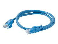 C2G Cat6 Booted Unshielded (UTP) Network Patch Cable - Patch-kabel - RJ-45 (hane) till RJ-45 (hane) - 5 m - UTP - CAT 6 - formpressad, hakfri, tvinnad - blå 83390