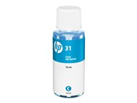 HP 31 - 70 ml - cyan - original - påfyllnadsbläck - för Smart Tank 51XX, 67X, 70XX, 73XX, 750, 76XX; Smart Tank Plus 55X, 570, 655 1VU26AE