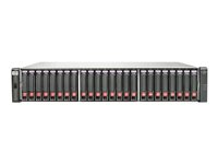 HPE P2000 G3 FC Dual Controller - Hårddiskarray - 3.6 TB - 24 fack ( SATA-300 / SAS-2 ) - 12 x 300 GB - 8Gb Fibre Channel (extern) - kan monteras i rack - 2U QW945B