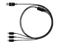 Samsung ET-TG900 - USB-strömkabel - USB (endast ström) hane till Mikro-USB typ B (endast ström) hane - 1.3 m - svart - för Galaxy Alpha, S5 ET-TG900UBEGWW