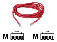 Belkin - Patch-kabel - RJ-45 (hane) till RJ-45 (hane) - 1 m - UTP - CAT 5e - formpressad, hakfri - röd A3L791CP01MRDHS