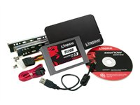 Kingston SSDNow V+100 Upgrade Bundle Kit - SSD - 512 GB - inbyggd - 2.5" (i 3,5-tums hållare) - SATA 3Gb/s SVP100S2B/512GR