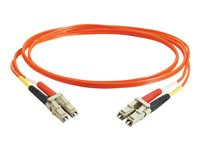 C2G Low-Smoke Zero-Halogen - Patch-kabel - LC multiläge (hane) till LC multiläge (hane) - 10 m - fiberoptisk - 50/125 mikron - orange 85340