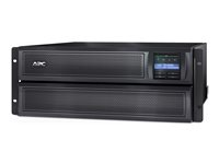 APC Smart-UPS X 2200 Rack/Tower LCD - UPS (rackmonterbar/extern) - AC 230 V - 1980 Watt - 2200 VA - RS-232, USB - utgångskontakter: 12 - 4U - svart SMX2200HV