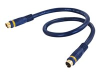 C2G Velocity - Videokabel - S-Video - 4-stifts mini-DIN hane till 4-stifts mini-DIN hane - 20 m - dubbelt skärmad koaxial 80158